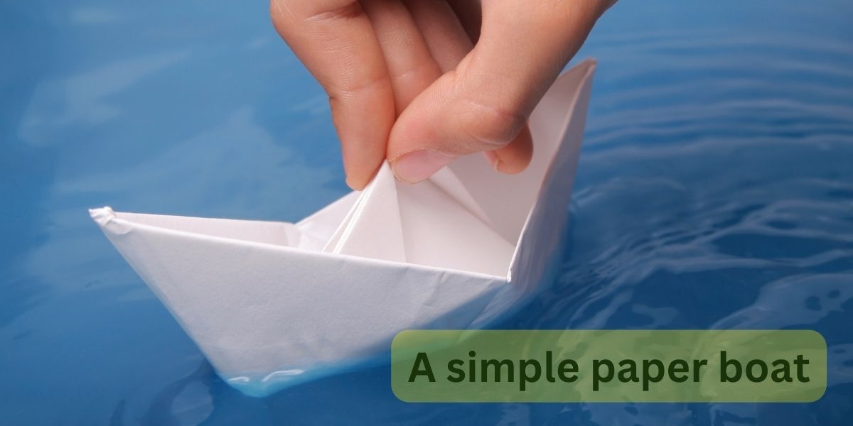 A simple paper boat